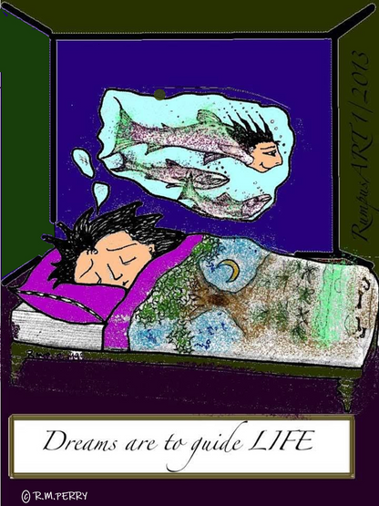 Rai's Color & Soul Signature Image,  "Dreams are to Guide Life"